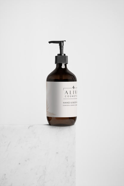 Hand & Body Wash, GINGER & SMOKY CARDAMOM, 490ml