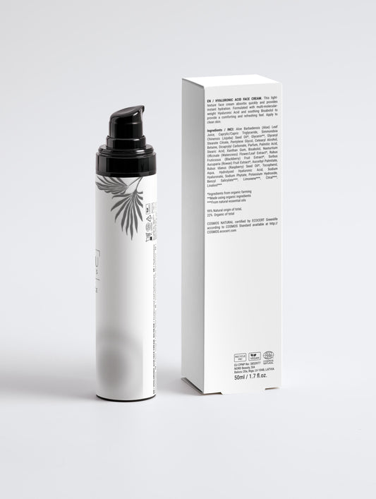 Hyaluronic acid face cream