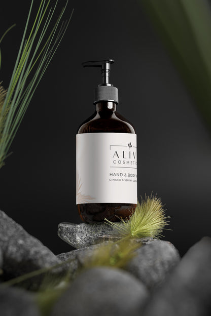 Hand & Body Wash, GINGER & SMOKY CARDAMOM, 490ml